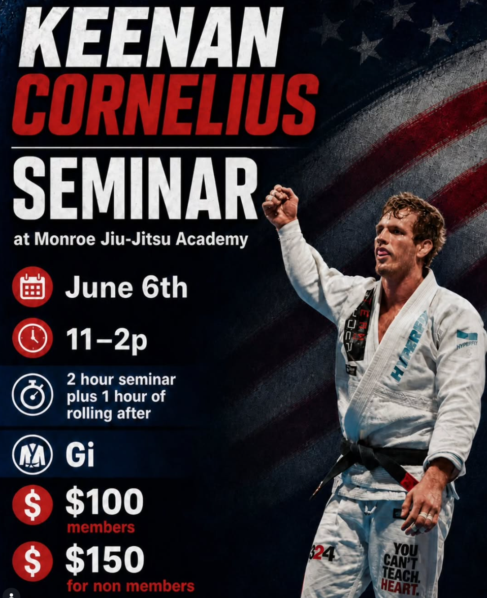 Keenan Cornelius Seminar in Monroe, NC - June 6th